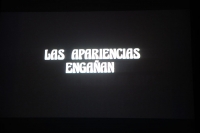 Proiezione in sala del film "Las apariencias engañan" di Jaime Humberto Hermosillo